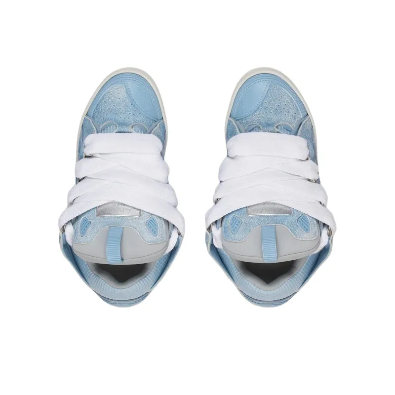 Lanvin Curb Low Top Skateboard Shoes Unisex Blue-3
