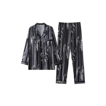 MIIOW Trend Party Series Pajama Set Men's Black