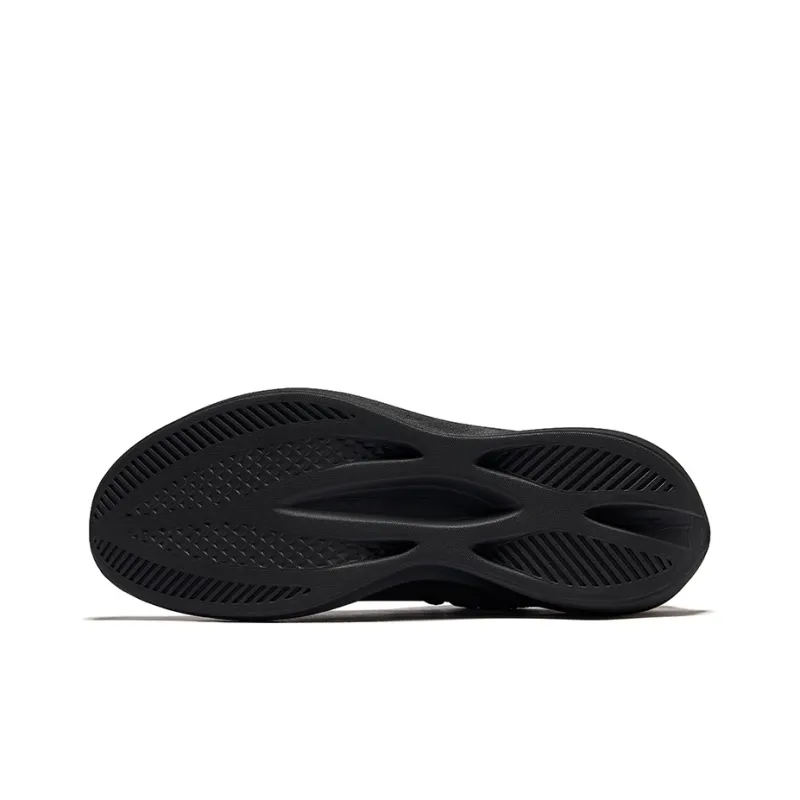 Erke Cushioning Breathable Lightweight Low Top Casual Running Shoes Men's Ice Night Black-4