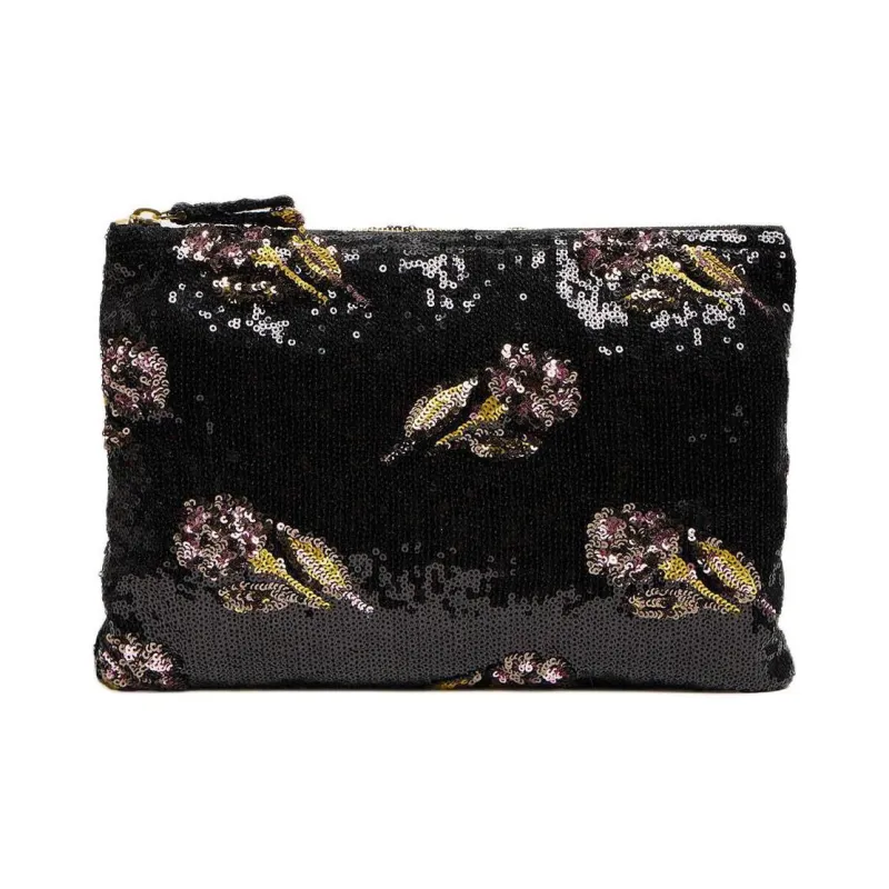 La DOUBLEJ. Sequins Clutch Women's Black & Multicolor-0