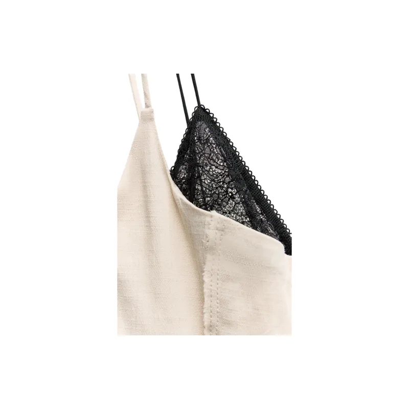 ZARA Slip Dresses Women's Raw White-2