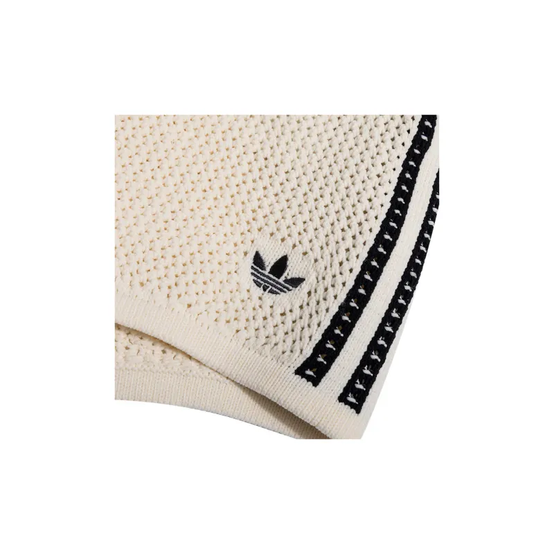 Adidas Women's Premium Crochet Sprinter Shorts Wonder White-3