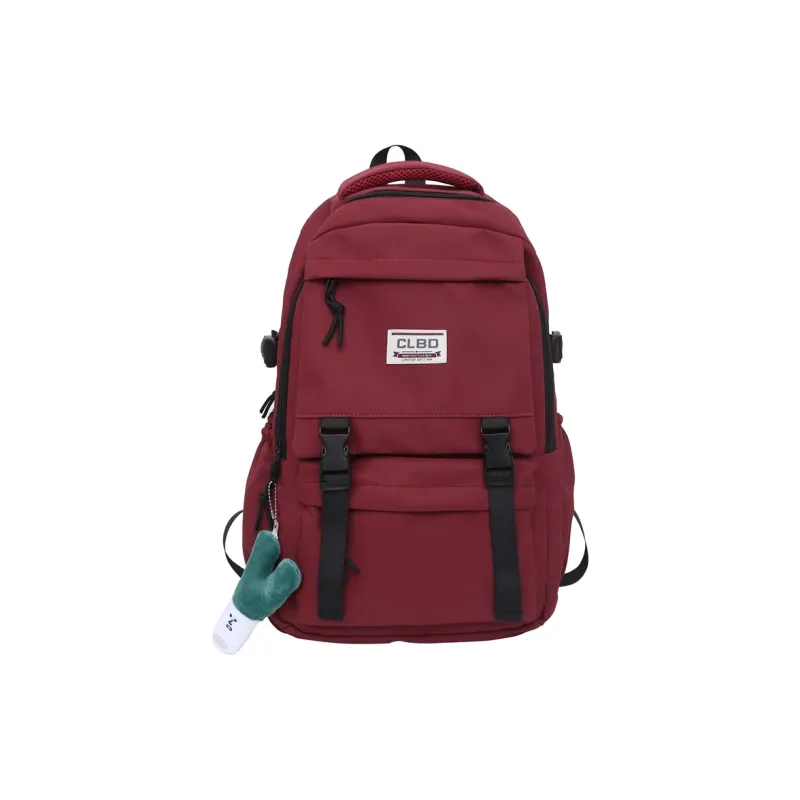 URBAN FOREST Nylon Backpack Regular Unisex White/Black/Red/Purple-13