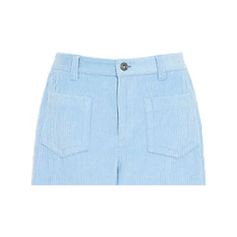 COACH Casual Pants Women's Blue-2