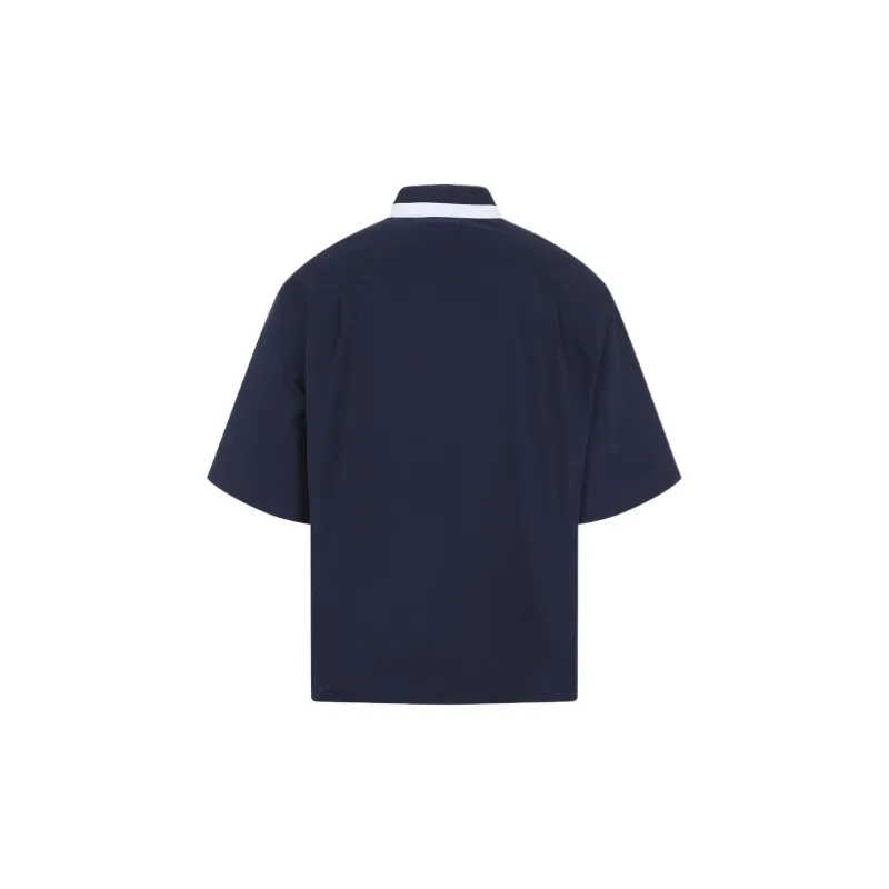 GUCCI Collared Detailed Short Sleeved Shirt-1
