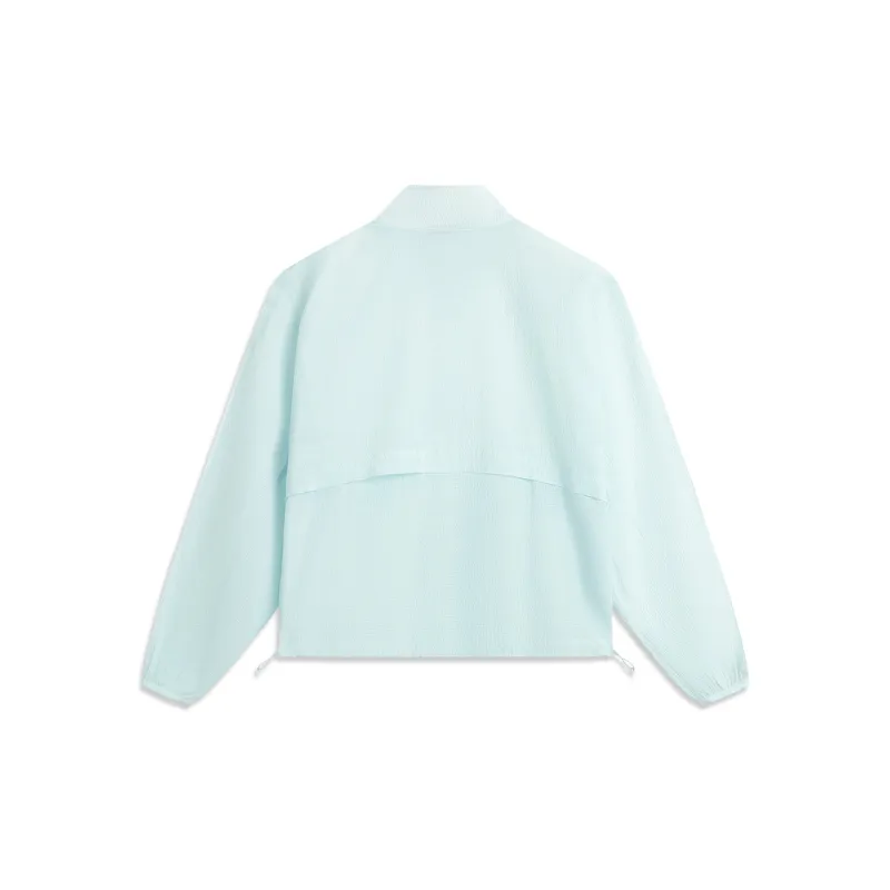 LiNing Sports Life Collection Trench Coat Women's Light Sky Blue-1
