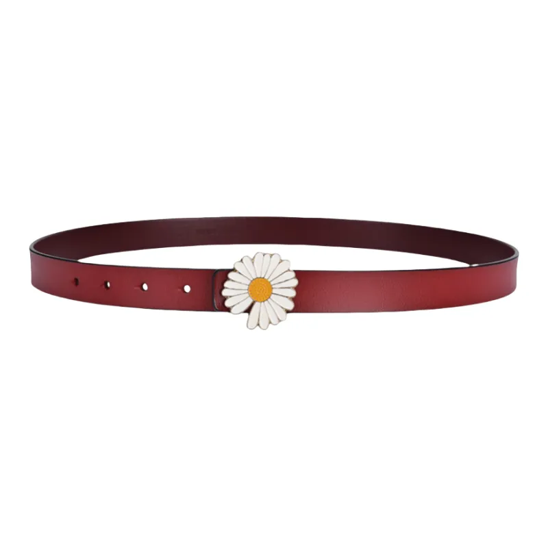 Yalu Cow Split Leather Belts Women's 2.5cm-0