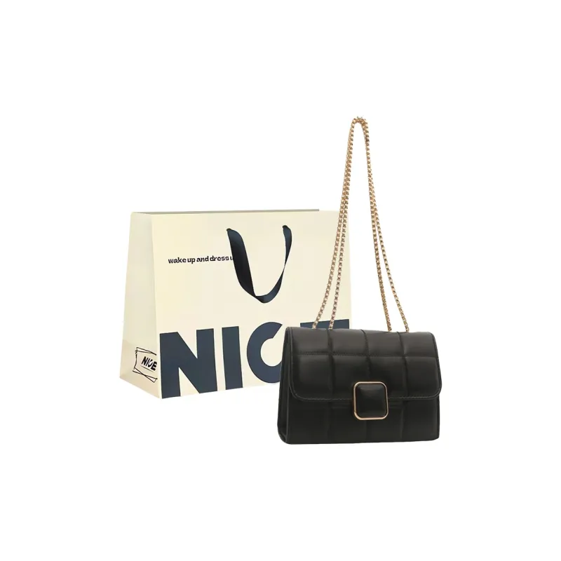 AOSONG PU Crossbody Bag Unisex White/Black-6