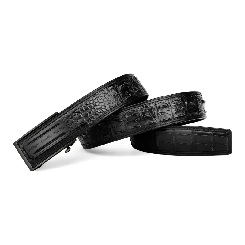 CATELLES Crocodile Leather Leather Belts Men's 3.5cm/3.8cm-3