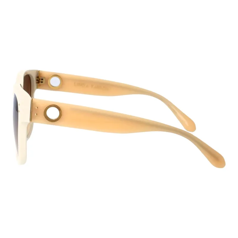 Linda Farrow Acetate Square Sunglasses Women's White-2