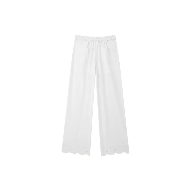 LEDIN Casual Pants Women's White-1