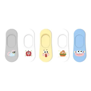 Primeet No Show Socks Women's 5 Pack I Want To Eat A Hamburger.