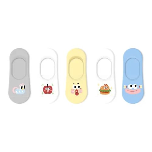 Primeet No Show Socks Women's 5 Pack I Want To Eat A Hamburger.