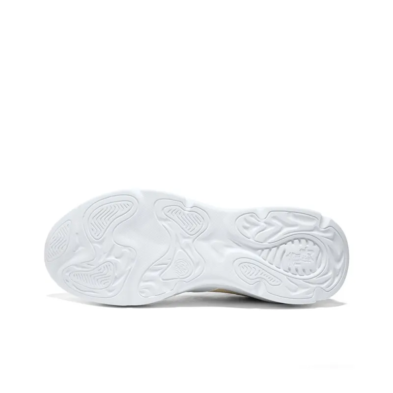 QIAODAN Dry Running Shoes Men's White Green-4