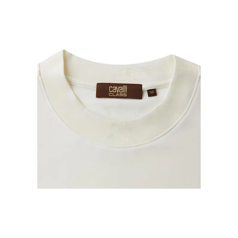 Cavalli Class T Shirt Men's Ecru-3