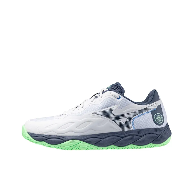 Mizuno Wave Enforce Cushioned Wear-Resistant Coverage Low-Top Tennis Shoes Unisex White-0