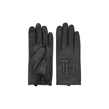 LAUREN RALPH LAUREN Sheepskin Gloves Women's Black