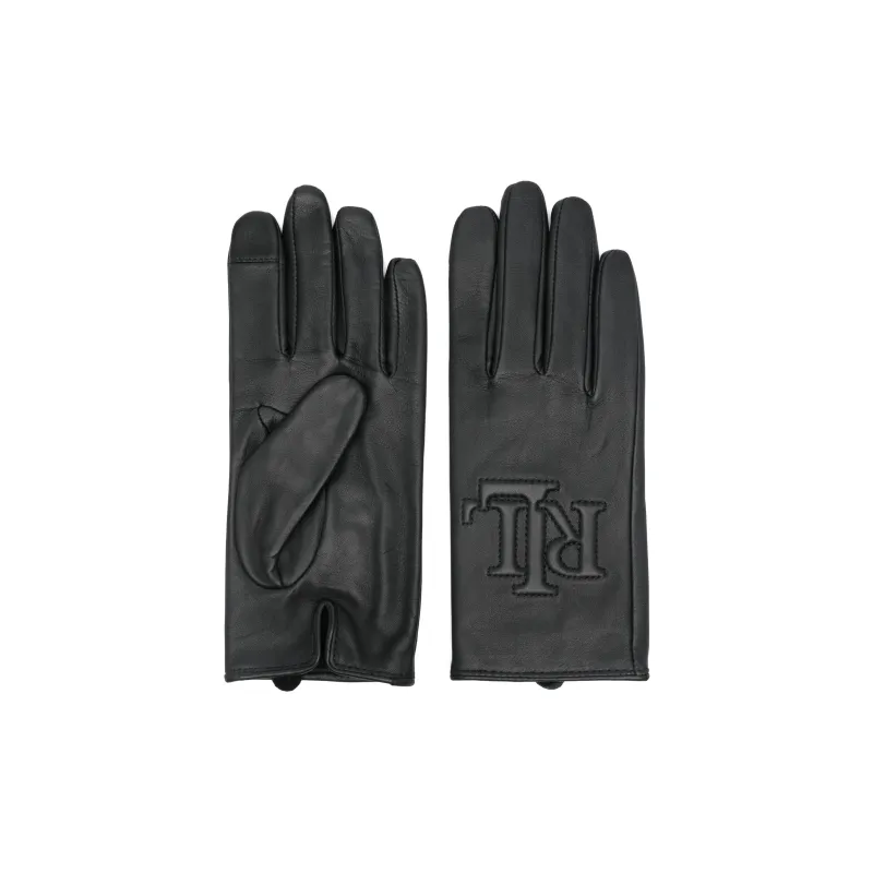 LAUREN RALPH LAUREN Sheepskin Gloves Women's Black-0