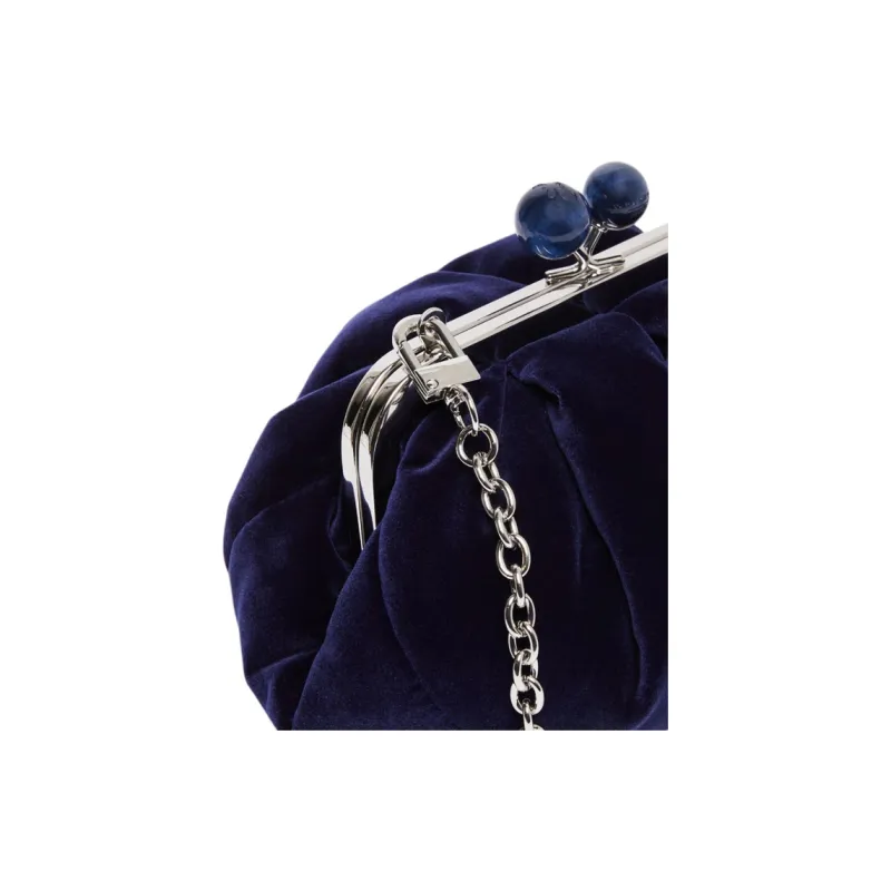 WEEKEND MaxMara Polyester Bakery Bag Shoulder Bag Small Size Women's Blue-4