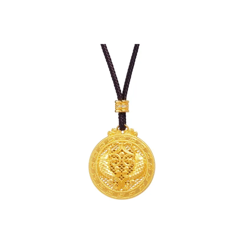 JITAIXIANG S999 Fine Silver Necklaces Unisex-0