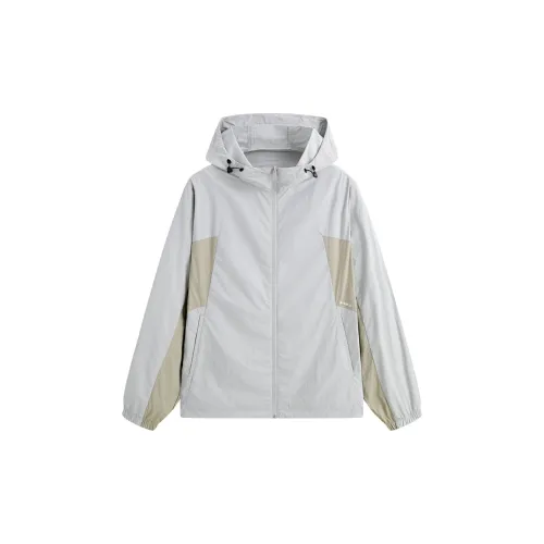 FAIRWHALE Sun Protection Clothing Unisex Gray White
