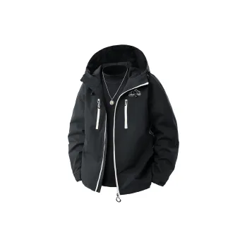 CHARLIE GOLF Water-Resistant Windproof Wear-Resistant Windbreaker Jacket Unisex