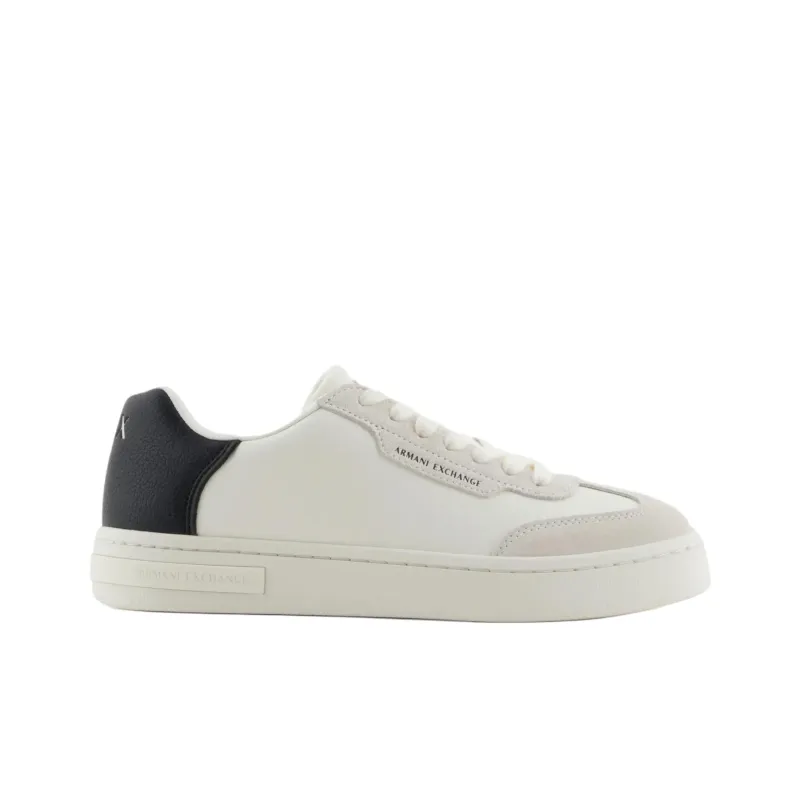ARMANI EXCHANGEAE Low Top Skateboard Shoes Women's White-1