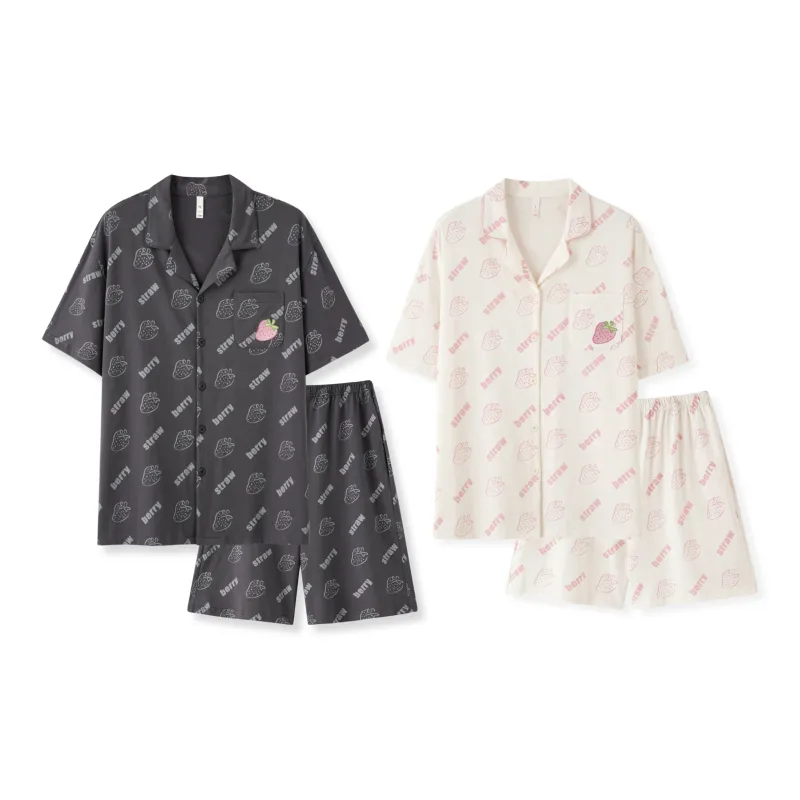 WANANNI Pajama Set Unisex Carbon Gray-0