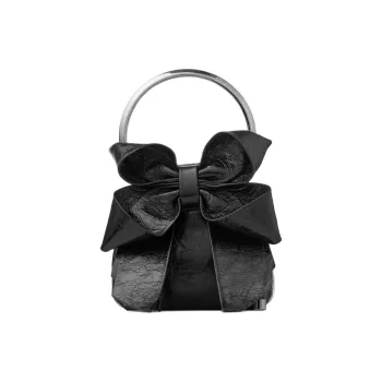Jimmy Choo Micro Bon Bon Leather Bucket Bags Shoulder Bag Crossbody Bag Handbag Mini Women's Black