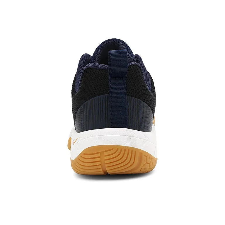 Binary Shock Absorbers With Slip Resistant And Abrasion Resistant Properties Low Top Badminton Shoes Unisex Dark Blue-4