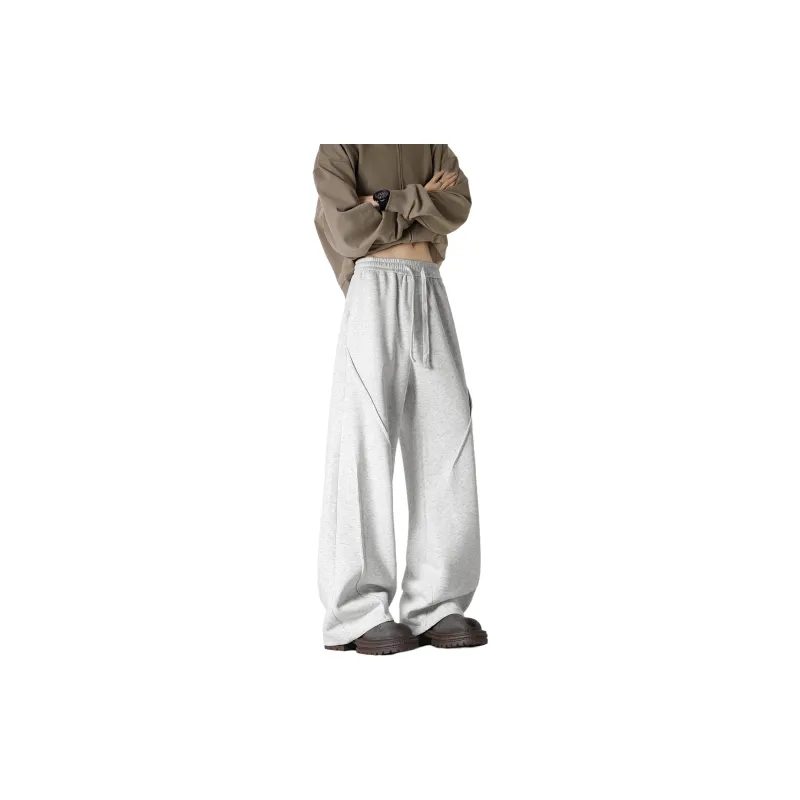 YOUSHIQI Casual Pants Unisex Black-7