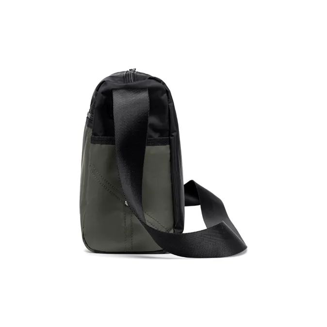 BJIAX Nylon 16-Inch Computer Crossbody Bag Large Size Men's Black Green Multicolor-2