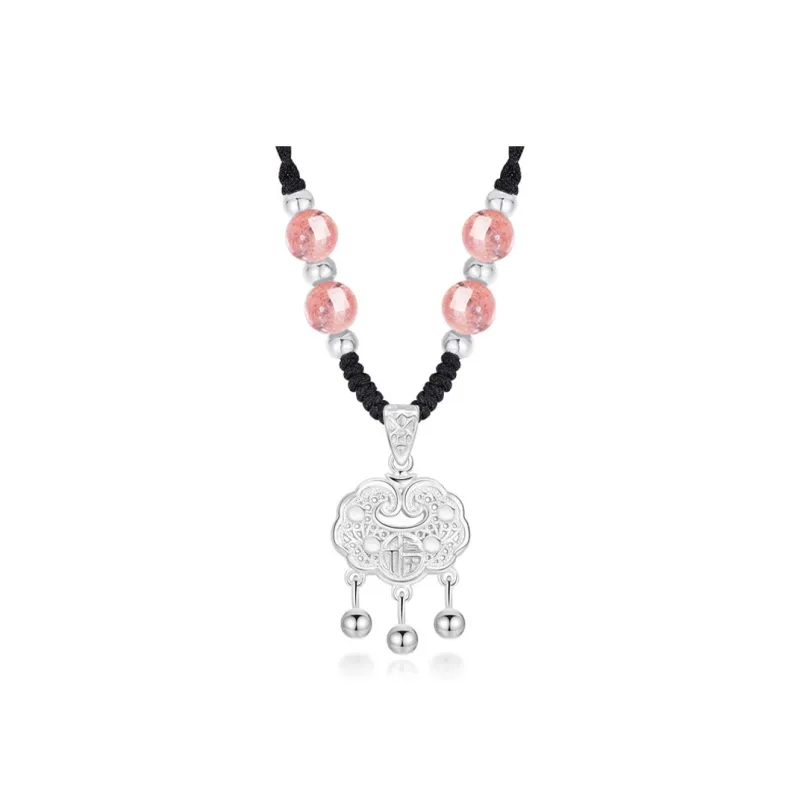 CHINA GOLD S990 Silver Necklaces Unisex-3