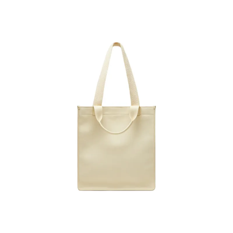 Maison Margiela Cabas Calfskin Tote Bag, Shopping Bag, Handbag Women's Light Beige White-3