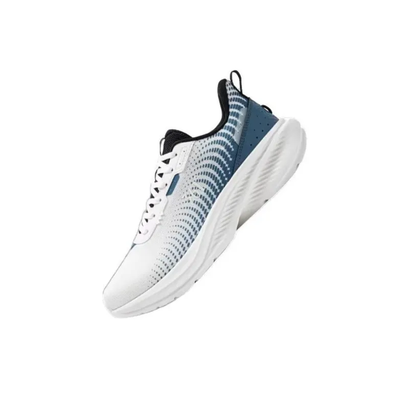 361° Cushioned Slip-Resistant Abrasion-Resistant Low-Top Running Shoes Men's Feather White Original Blue-1