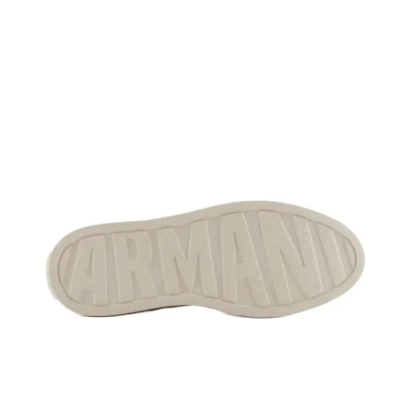 ARMANI EXCHANGEAE Low Top Skateboard Shoes Men's Ecru-5