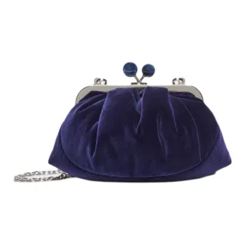 WEEKEND MaxMara Polyester Bakery Bag Shoulder Bag Small Size Women's Blue