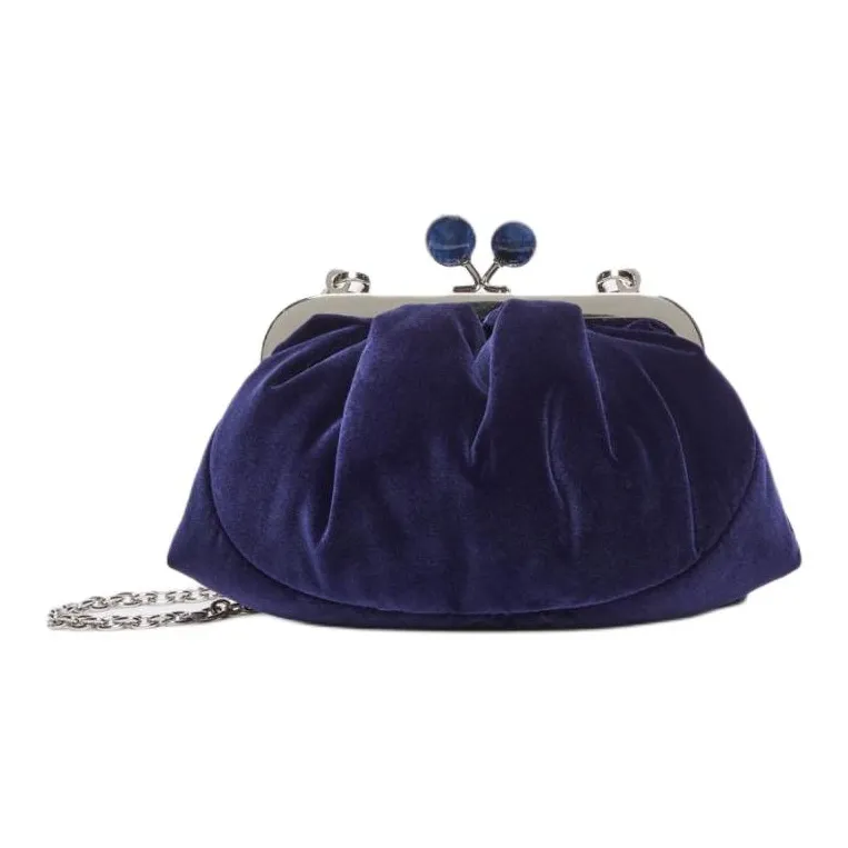 WEEKEND MaxMara Polyester Bakery Bag Shoulder Bag Small Size Women's Blue-0
