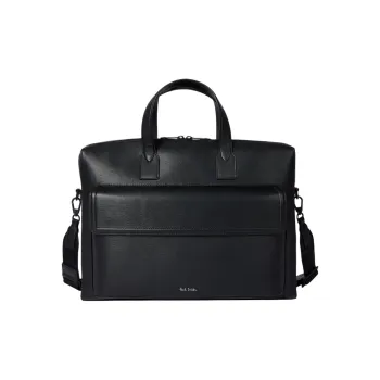 Paul Smith Leather Briefcase Men's Black