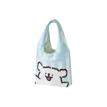 YANCANG Maltese, Collaboration Flannelette Shoulder Bag Unisex Multicolor