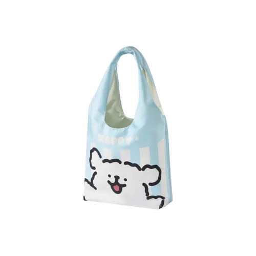 YANCANG Maltese, Collaboration Flannelette Shoulder Bag Unisex Multicolor