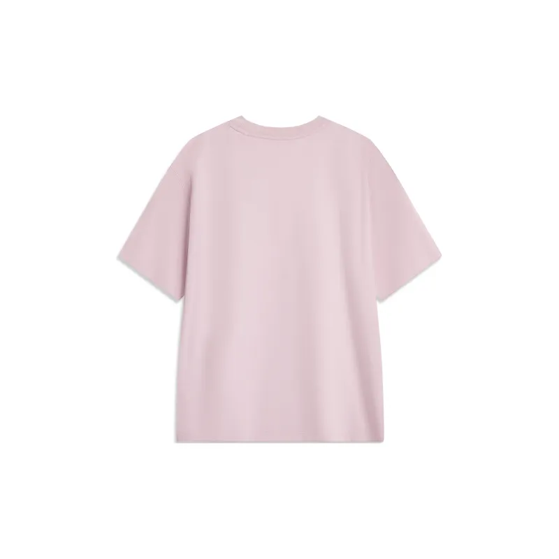 LiNing Sports Trend Series T Shirt Men's Milk Stone Pink-1