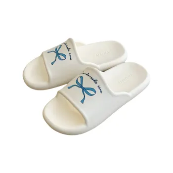 Thin Strips Slippers Women's, White