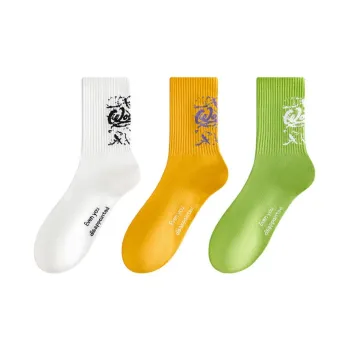 Cotton Gene Mid Calf Socks Men's 3 Pack