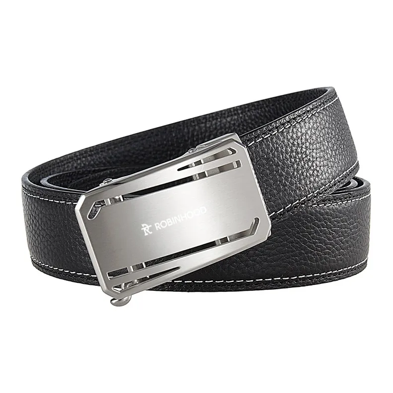 ROBINHOOD Top Grain Cow Leather Leather Belts Men's Width  3.5cm-2
