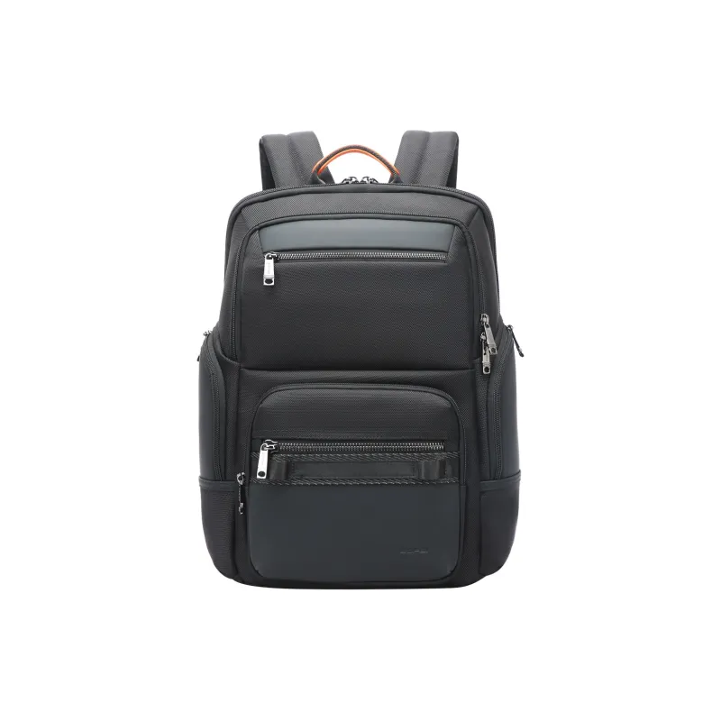 BOPAI Fabric Backpack Regular Men's Black/Black Red-0