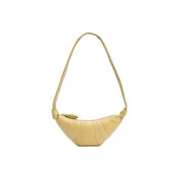 Lemaire Sheepskin Croissant Bag, Crossbody Bag, Shoulder Bag Unisex Ginger Yellow