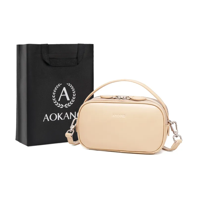 AOKANG Cow Leather Shoulder Bag Crossbody Bag Handbag Mini Women's Multicolor-4