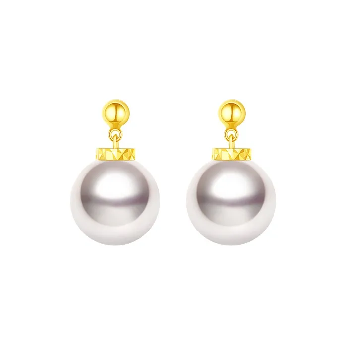 Tahiti Pearl Stud Earrings Women's-0