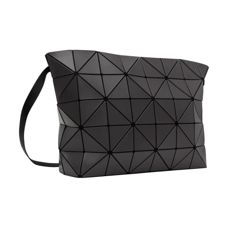 ISSEY MIYAKE BLOCKY Artificial Leather Shoulder Bag Men's Charcoal Gray-2